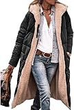 Features: Unser damen winterjacke ist wendbar,sie können ihn auf beiden seiten tragen. Genießen Sie Funktionalität und Stil mit praktischem Reißverschlussdesign und fester Kapuze. Fleecemäntel für Damen sorgen für Komfort und Mode