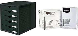 HAN 1450-13, SYSTEMBOX drawer set. Innovative, attractive design with 5 closed drawers, black