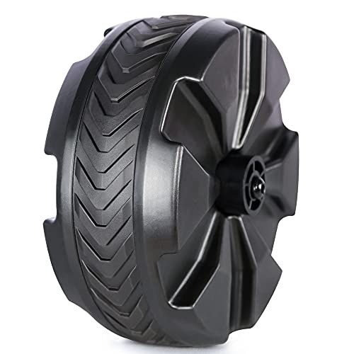Portal Outdoor Garden Carts Replacement Plastic Wheels With Tpr Tread 8" Diameter X 3.4" Wide For Utility Wagon Cart All-Terrain Wheel #TOP4