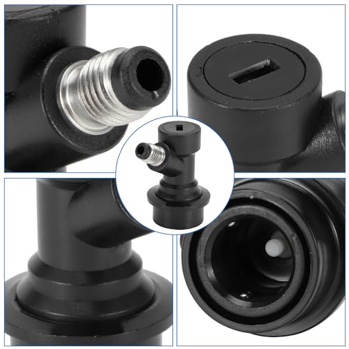 ZPSHYD Ball Lock MFL,Ball Lock Disconnects Kit, 2 Stück 1/4Gas & Liquid Bierfass-Trennstellen-Set für Homebrew Beer Soda Keg Liquid Connectors