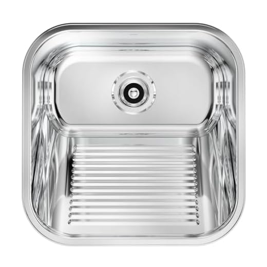 Tanque Docol Loggica 25 L em Aço Inox Alto Brilho 40x40 cm