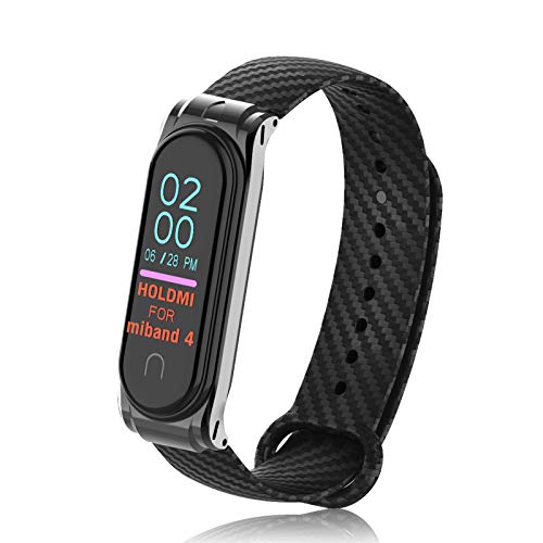 Pulseira de substituição de poliuretano MI para Xiaomi MI Band 4 pulseira inteligente ajustável xiao