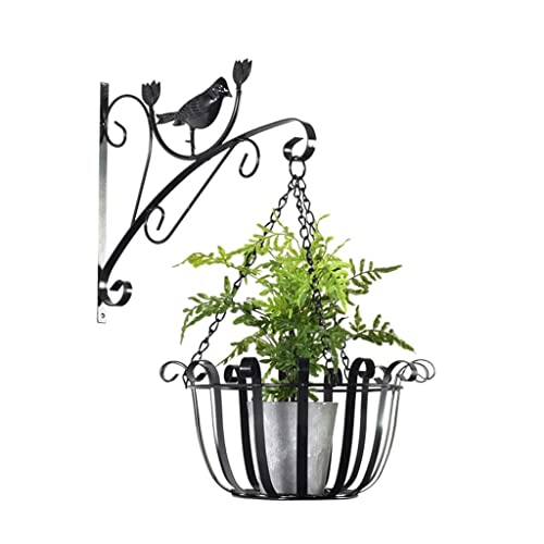 XXZY Vogel-Eisen-Pflanzenständer, an der Wand befestigt, für den Innenbereich, praktische Blumenständer, Dekoration für den Hausgarten, Wohnzimmer, Pflanzenhalter Cover