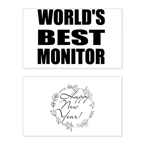 Tarjeta de año nuevo para el mejor monitor en su graduación con un mensaje especial