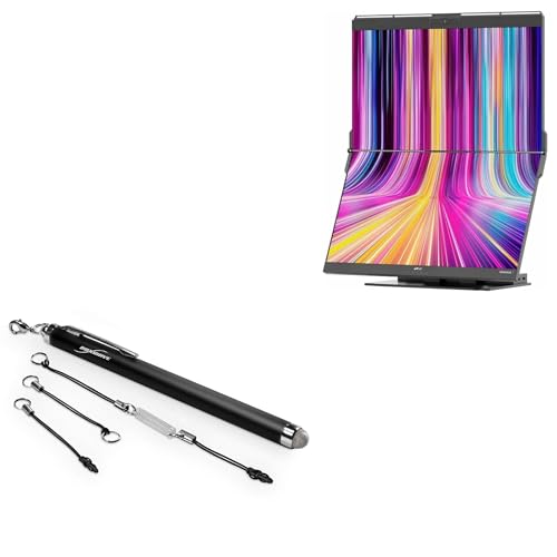 BoxWave Stylus Pen Compatible with Mobile Pixels Geminos T - EverTouch Capacitive Stylus, Fiber Tip Capacitive Stylus Pen - Jet Black