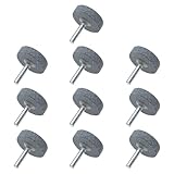 Luxshiny 10pcs T Shape Grinding Heads 6mm Shank Corundum Abrasive Polishing Wheels Metal Grinding Mounted Points for Industrial Polishing and Finishing Tools