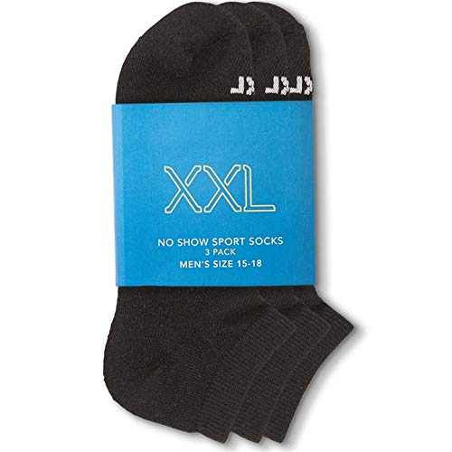 xxl No-Show Sport Socks (Men's size 15-18) (3-Pack)2