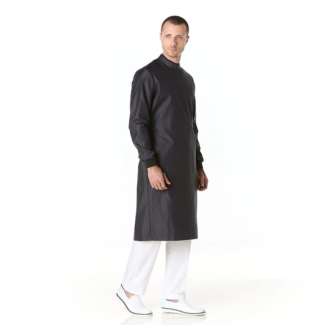 GALLANTDALE Bata Sanitaria De Trabajo Wet Free Hombre Impermeable Esterilizable Resistente EPI Reutilizable Médico Doctor Veterinario
