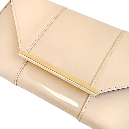 Image of JNB Faux Patent Leather Envelope Candy Clutch