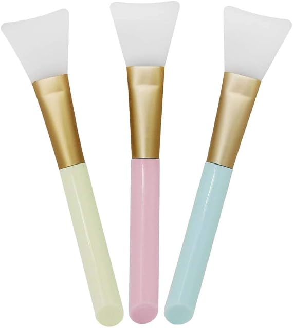 3 PCS Silicone Face Mask Brush,Mask Beauty Tool Soft Silicone Facial Mud Mask Applicator Brush Hairless Body Lotion And Body Butter Applicator Tools