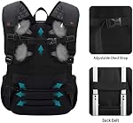 Large Laptop Backpack for Men, 17 Inch Computer Compartment Business Traveling Bookbag with USB Charging Port, Waterproof, TSA Friendly College High School 40L
