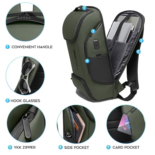Image of UTURE AESTHEICS Business Laptop Smart backpack Can Hold 15.6 Inch Laptop Commute Backpack Carry on bag for men and women
