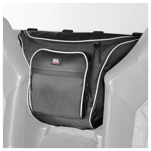 KEMIMOTO UTV Behind Seat Storage Bag Center Seat Bag Compatible with Polaris General 1000/ XP 1000 2016-2026 Tool Bag 12L Large Capacity UTV Accessories