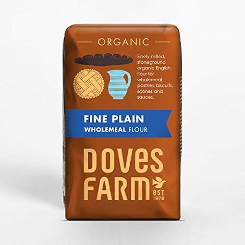 Doves Farm | Fine Plain Wholemeal Flour | 2 x 1kg Cover
