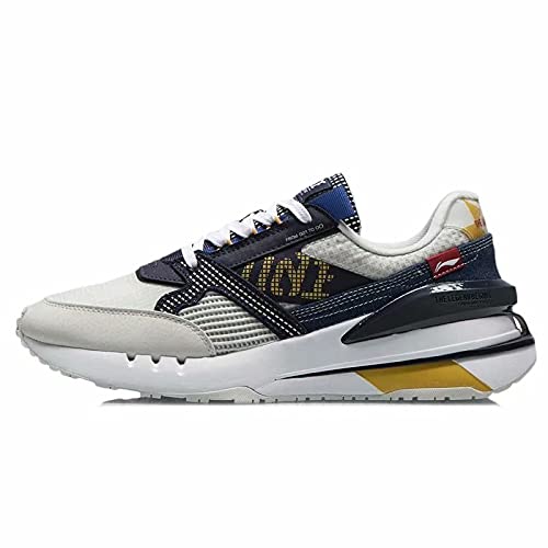 LI-NING Men 001 Newborn Stylish Classic Lifestyle Shoes Light Foam Cushion Lining Cloud Breathable Sport Shoes Sneakers AGCR183-2H US 8.5