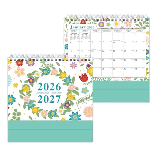 GHPKOTW 1 Pieza Calendario de Escritorio 2026, Calendario 2026, Calendario de Sobremesa 2026, Calendario para Escribir 2026, Planificador Mensual 2026, Calendario de Escritorio para Anotar