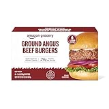 Amazon Grocery, Ground Angus Beef Burgers, 32 Oz, 6 Ct, Frozen (Previously Fresh Brand, Packaging May Vary)