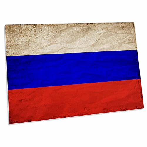 3dRose Escritorio Pad Tapete Bandera Rusa Trendy 23x16 miniatura 1