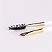 Docolor Duo Eyebrow Brush, Professional Tool, Angled Eye Brow Brush and Spoolie Brush White