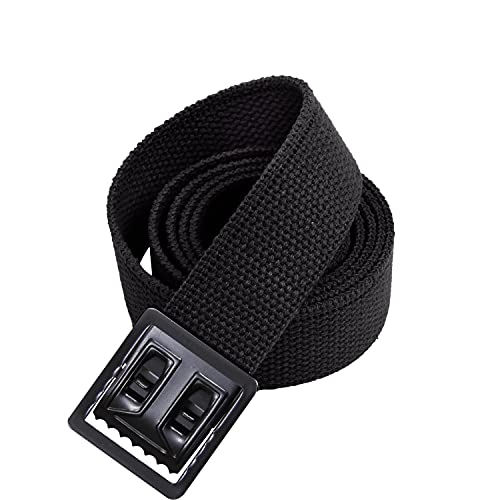 Rothco Web Belts with Open Face Buckle, Black, 54''