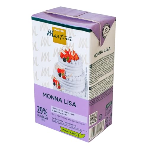 Rellenos Vegetal Nata Monna Lisa Pro 1 L, Cocina Profesional (Pack, 1, unidad)