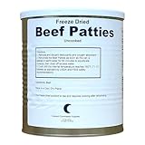 Freeze-Dried Hamburger Ground Beef Patties - 13 oz | Long-Term Emergency Food | 25+ Year Shelf Life | Fully Cooked, High-Protein Survival & Camping Meal | No Refrigeration Required