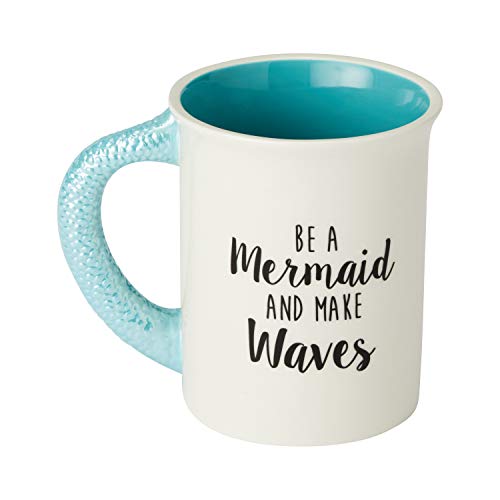 Taza de cerámica Our Name is Mud estilo sirena 16 oz miniatura 2