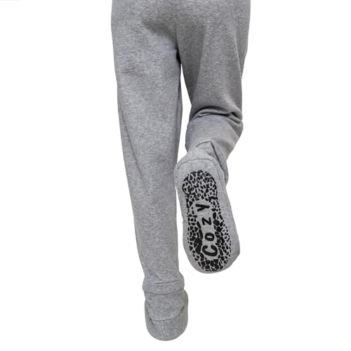 Adult Footed Sweatpants with Sherpa Fleece Lined Feet, Removeable Detachable Feet, Extremely Soft & Warm Footing3