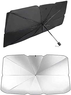 Car Front Sun Shade Interior Heat Reflector Cover Car Dashboard Sun Protection Foldable Design with Storage Case Insulation Material Suitable for All Cars CH