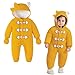 Simplee kids Baby Infant Boys Girls Snowsuit Winter Hooded Footed Warm Jumpsuit Outerwear with Gloves for 12-18 Months