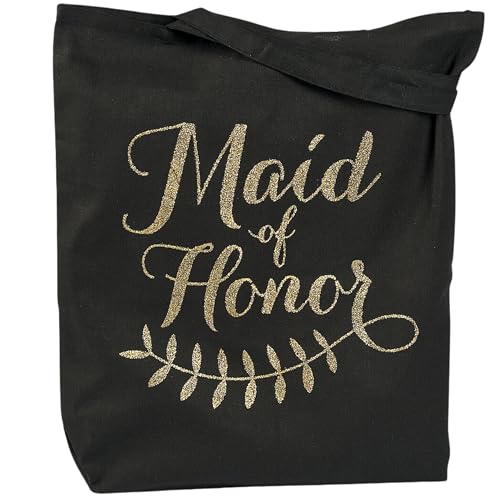 Fun Express - Maid of Honor Tote Bag For Wedding - Apparel Accessories - Totes - Novelty Totes - Wedding - 1 Piece