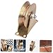 STOBAZA 4 Inch V-Shaped Bracket Pulley Lifting Wire Rope Pulley Block Cable for Industry