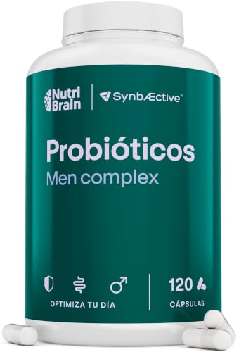 Probióticos Intestinales Hombre 6 Mil Millones UFC, 6 Cepas, 120 Cápsulas