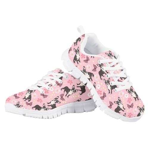 Running Shoes for Kids Lace Up Athletic Shoes Lightweight Sneakers