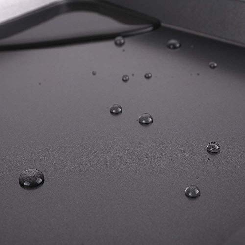 Ealek Small Baking Sheet 2 Pack 9.5 X 7 Inch, Fda Nonstick Toaster Oven Tray, Dark Grey, Small Cookie Sheet For 1 Or 2 Person #TOP5