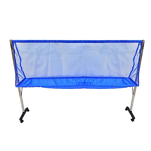 RENLXFI Rolling Table Tennis Ball Catch Net, Ping Pong Practice Nets Accessories for Indoor Outdoor, Training Tool for Multi Ball Drills, Easy Set Up