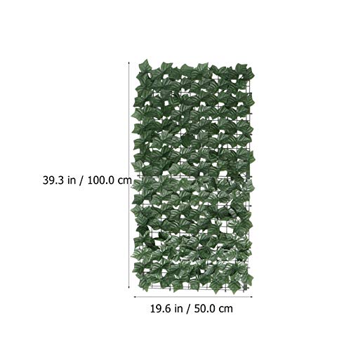 BESTOYARD Cerca de folhas artificiais, cerca de seixos artificiais e folha de videira sintética para