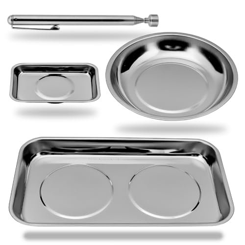 HORUSDY 4PC Magnetic Tray Set with Strong Magnets
