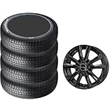 【スタッドレスタイヤ・アルミホイール4本セット】 Goodyear(グッドイヤー) 145/80R13 75Q アイスナビ8(ICE NAVI8) +KYOHO(共豊) デヴォーションD5 (13×4.0J +43 4/100)ブラック ※組込、バランス調整済み
