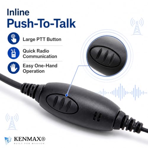 Auriculares impermeables Baofeng con conector de rosca estanco y PTT, pack 2 3