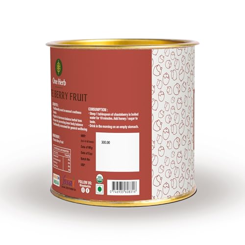 One Herb - ChasteBerry Fruit 100g || Dried || Vitex Agnus Castus || for Culinary use, Aromatherapy, Herbal Crafts and Herbal Tea || Superherb for Women