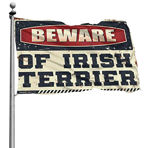 Bandera de terrier irlandés para decoración de habitación de niñas y cuarto universitario