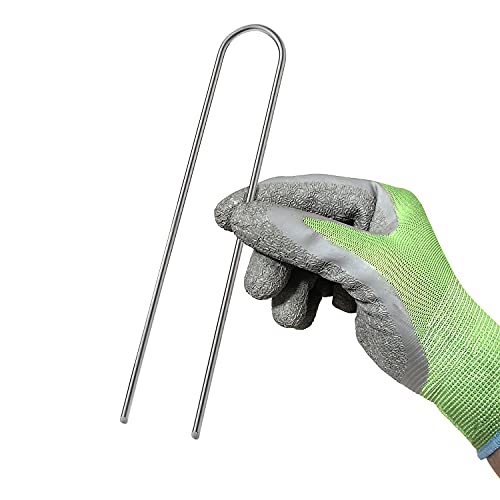 GardenMate Pack of 50 x 200mm multi-purpose steel Garden Securing Pegs, Ideal for hard floors - Image 2