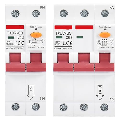 Disjoncteur RCBO 4P 16A solution fuite de courant et surcharges electriques
