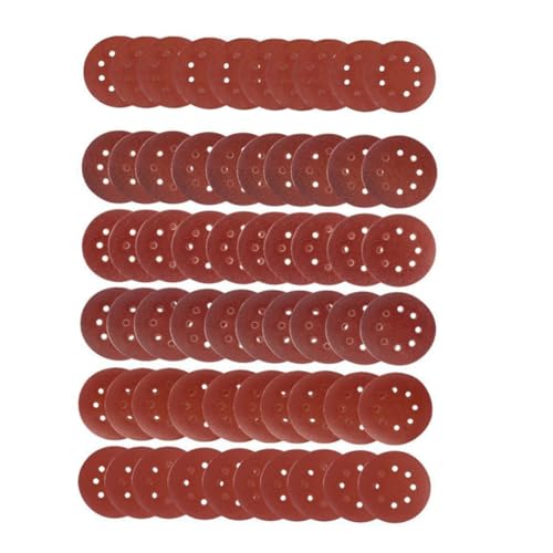 Cabilock 80pcs Grit Sanding Disc Pads Grid Papers for Polishing to Grit Variety for Static Performance