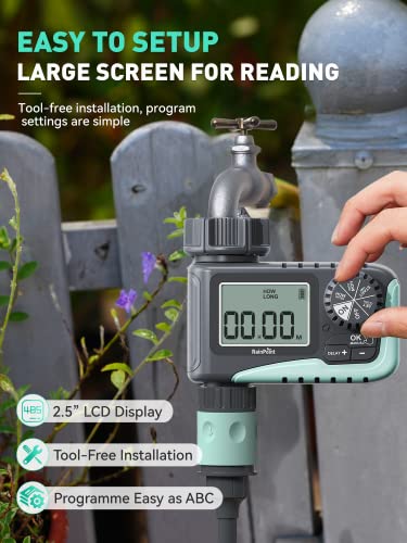 image for RAINPOINT Sprinkler Timer, Programmable Water Timer for Garden Hose, O
