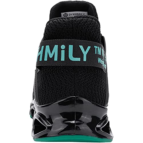 Dykhmily Steel Toe Shoes For Women Lightweight Cushion Safety Sneakers Slip Resistant Breathable Indestructible Work Shoes Safety Toe Tennis Shoe(11,Green,D91823) #TOP3