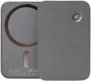 1st Generation Magmo iPhone Call Recorder 32GB Magnetic Snap-On Call Recorder for iPhone, Quick & Direct Recording, 500 Hours of Recordings, Magsafe, Built for Calls (Space Gray)
