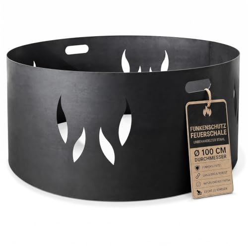 SOUK ONE Funkenschutz 100 cm für Feuerschalen, Feuerschale...