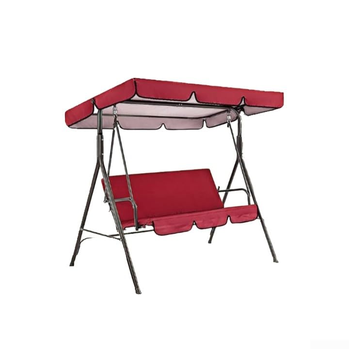 Funda para columpio de jardín contra lluvia y suciedad: kit de toldo y asiento Oxford 190x132 cm